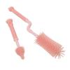 2Pcs Bottle Brush with Plastic Handle Rotating Feeding Bottle Cleaner for Effortless Cleaning Soft Durable and Scratch for Bottle Care OPP view 1