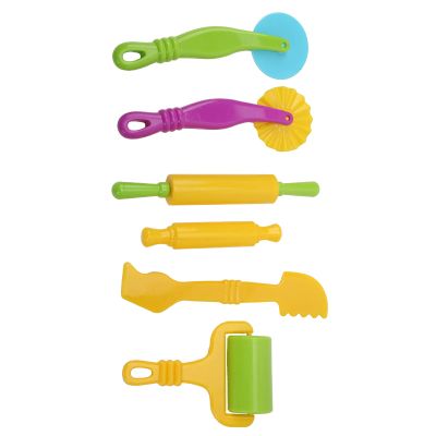 6pcs Children Clay Tools Set, Brightly Colored Clay Modeling Kit for Kids, Enrich Imagination, Ideal for Classroom or Daycare with ABS Plastic, Easy to Use