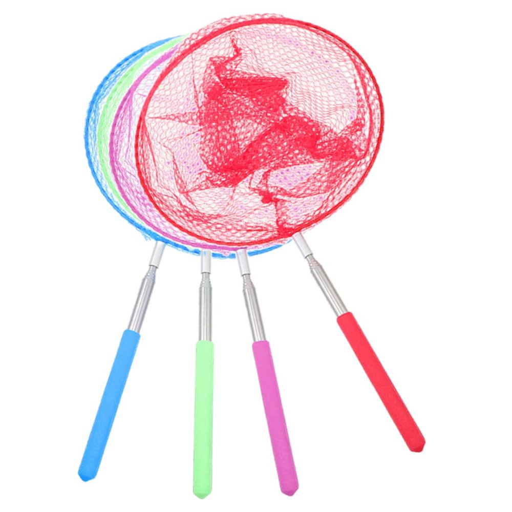 4Pcs Telescopic Butterfly Nets for Stainless Steel Fishing Nets Lightweight Catching Tools for and Easy to Use for Catching Butterflies