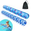 2 Pack Inflatable Swimming Pool Noodles Jumbo, Quick Drying Soft Fabric Covered Pool Noodle Jumbo with Portable Storage Bag, Premium Buoyancy for Swim Pools Party Toys view 1