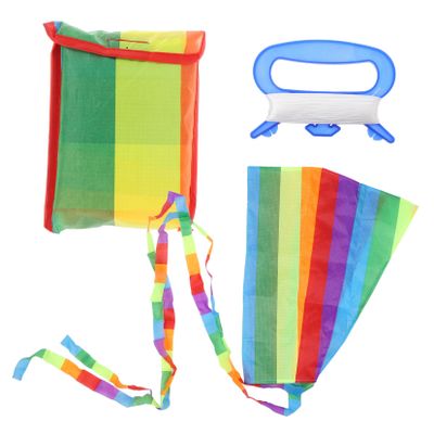 1Set Long Tail Kites for Easy to Fly Cartoon Outdoor Soft Design for Beach and Park Fun