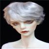 1/3 1/4 1/6 1/8 BJD Male Doll Wig Doll Hair Short Hair (Gray White) for Male Movable Doll Action FigureJointed Doll DIY Toys(1/4) view 1