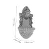 KESYOO Realistic Miniature Lion Head Animal Wall Mount Unique Decor for Fairy Tale Garden view 2