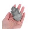 KESYOO Realistic Miniature Lion Head Animal Wall Mount Unique Decor for Fairy Tale Garden view 4