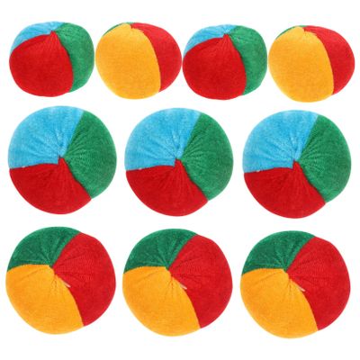 10Pcs Pumpkin Bean Bags for Tossing Games Outdoor Sandbag for Parties Carnival and Classroom Activities Fun Interactive Game Props