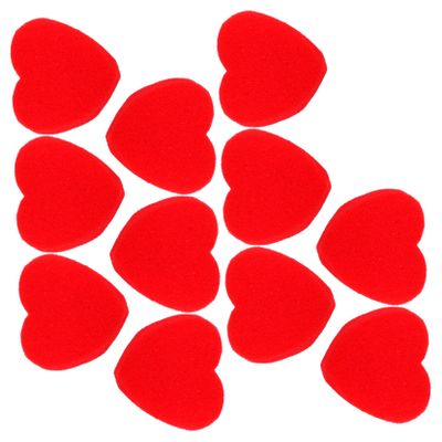 Abaodam 20Pairs Red Sponge Heart Illusion Props for Close Up Performance Interactive Stage Tricks for Family Bonding and Event Atmosphere Enhancement