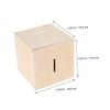 Abaodam 6pcs DIY Unfinished Wooden Coin Bank Set for Kids Paintable Money Box for Boys and Girls Fun Craft Project for Saving Money for Children view 2