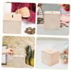 Abaodam 6pcs DIY Unfinished Wooden Coin Bank Set for Kids Paintable Money Box for Boys and Girls Fun Craft Project for Saving Money for Children view 3