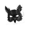Abaodam Halloween Owl Mask Cute Mysterious Design Elastic Band Breathable PU Material for Masquerade Parties Carnival Fits view 2