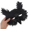 Abaodam Halloween Owl Mask Cute Mysterious Design Elastic Band Breathable PU Material for Masquerade Parties Carnival Fits view 4
