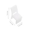 10pcs Scale Dollhouse Chairs for DIY Micro Landscape and Fairy Garden Decorations Plastic Dollhouse Accessories view 2