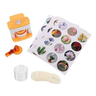 1 Set DIY Button Pin Maker Machine Tinplate Badge Press Kit for Unique Badges for Team Building Celebrations and Creative Crafting