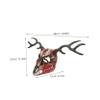 Abaodam Halloween Antler Horned Mask Realistic Cosplay Prop for Masquerade Unique Design for Theatrical Performances and Costume Events Striking Appearance for Halloween Fun view 2