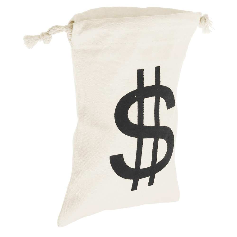 Abaodam Canvas Drawstring Pocket Pirate Coins Pouch Enough for Small Items Suitable for Halloween Candy Bags