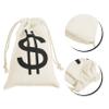 Abaodam Canvas Drawstring Pocket Pirate Coins Pouch Enough for Small Items Suitable for Halloween Candy Bags view 4