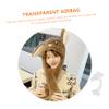 20PCS Transparent Ear Moving Caps for DIY Ear Hat Accessories Easy to Install and Remove Wear Resistant Design for Creative Projects and Ideas view 2