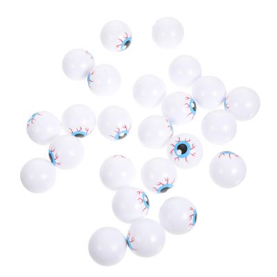 24Pcs Bouncy Eyeballs for Halloween Party Realistic Fake Eyeballs Spooky Decorations Photo Props Hollow Jumping Eyeballs for Trick Treat and Party