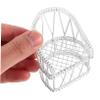 1Set Miniature Dollhouse Furniture Set Table Chairs for Fairy Garden Easy to Clean Versatile Desk for Display Photography for Miniature Scenes and Decor view 3