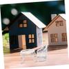 1Set Miniature Dollhouse Furniture Set Table Chairs for Fairy Garden Easy to Clean Versatile Desk for Display Photography for Miniature Scenes and Decor view 4