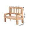 2Pcs Miniature Garden Bench Decorative Mini House Furniture Accessories for Dollhouse Mini Storage Bench for Creative Play and Imaginative Decor view 2