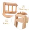 2Pcs Miniature Garden Bench Decorative Mini House Furniture Accessories for Dollhouse Mini Storage Bench for Creative Play and Imaginative Decor view 3