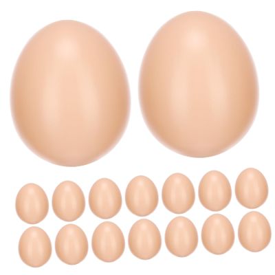 20Pcs DIY Plastic Chicken Eggs for Graffiti Egg Molds for Easter Decoration Unfinished Painting Eggs for Creative Projects for Parties and Home Decor