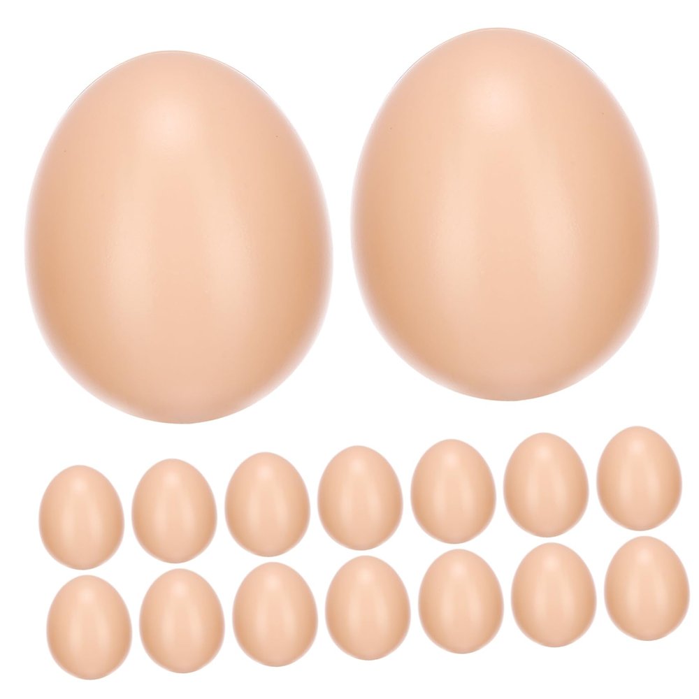 20Pcs DIY Plastic Chicken Eggs for Graffiti Egg Molds for Easter Decoration Unfinished Painting Eggs for Creative Projects for Parties and Home Decor