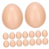 20Pcs DIY Plastic Chicken Eggs for Graffiti Egg Molds for Easter Decoration Unfinished Painting Eggs for Creative Projects for Parties and Home Decor view 1