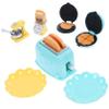 1Set Mini Kitchen Accessories for Dollhouse DIY Miniature Toaster and Blender for Playtime and Home Decoration Easy Assembly Fun for Mini Crafts and Collectors view 1