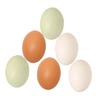 6Pcs Unpainted Faux Eggs Wooden Easter Eggs for Crafting and DIY Projects for Creative Play and Decoration for Easter Egg Crafts and Simulation Activities view 1