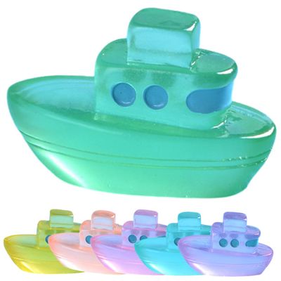 Abaodam 6Pcs Glow Dark Miniature Boat Ornaments Adorable Resin Boat Statues for Fairy Garden Dollhouse and Terrarium Decor Rustic Style Mini Boat Accents