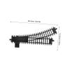 Abaodam Toy Train Track Set for -Piece Flexible Assembly Model Railway Accessories Straight Curved and Fork Tracks for Creative Play and Coordination Development view 2