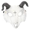 1Pc Skull Sheep Mask for Halloween Party Full Face Horror Costume Mask Lightweight Breathable PU Material for Cosplay Masquerades and Dance Performances Unisex view 1
