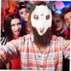 1Pc Skull Sheep Mask for Halloween Party Full Face Horror Costume Mask Lightweight Breathable PU Material for Cosplay Masquerades and Dance Performances Unisex view 4