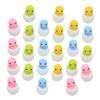 24Pcs Chick Shaped Erasers for Random Color Cartoon Easter Prizes Fun Classroom Supplies Cute Animal Stationery for Students and Collectors view 1