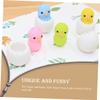 24Pcs Chick Shaped Erasers for Random Color Cartoon Easter Prizes Fun Classroom Supplies Cute Animal Stationery for Students and Collectors view 4
