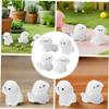 24pcs Luminous Mini Dogs: Cute Miniature Dog Figures Glow in The Dark Tiny Resin Animals for Home Miniature Landscape Aquarium Cake Topper Decoration view 2