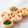 10Pcs Mini Chinese Food Models - Realistic Dim Sum & Steamed Buns for Dollhouse Decoration, Perfect Miniature Food Props view 1