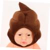 Abaodam Funny Poop Hat Creative Costume Headwear for Carnival Parties Halloween Dress Up Events Soft Comfortable Decorative Accessory Poop Cap view 3