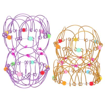 Abaodam Flexible Magical Loops Transforming Toy 3.93In Flower Basket Design Creative Kids Fidget for Imagination Logic Family Fun and Magician Stage Tricks