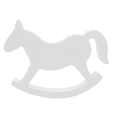 Small Wooden Rocking Horse for White Wooden for Weddings and Home Decoration for Boys