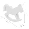 Small Wooden Rocking Horse for White Wooden for Weddings and Home Decoration for Boys view 2