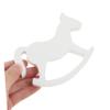 Small Wooden Rocking Horse for White Wooden for Weddings and Home Decoration for Boys view 3