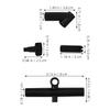 12pcs Plastic Kite Connectors Rod DIY Projects Frame Versatile Angled Straight Design DIY Kite Building Supplies for Repairing (Black) view 2