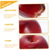 10Pcs Lifelike Red Delicious Apples Model Realistic Artificial Fruit for Home Decor Photography Props and Table Centerpieces for Fruit Plates and Teaching view 3