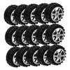 30Pcs DIY Car Wheels Black Plastic Accessories for Handmade Crafts for Model Cars and DIY Projects view 1