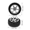 30Pcs DIY Car Wheels Black Plastic Accessories for Handmade Crafts for Model Cars and DIY Projects view 2