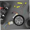 30Pcs DIY Car Wheels Black Plastic Accessories for Handmade Crafts for Model Cars and DIY Projects view 4