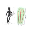 Abaodam 1Set Miniature Coffin Box Halloween Photo Prop Fun Coffin Model for Events Compact Prank Accessory for Parties and Celebrations view 2