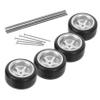 Abaodam 1 Set 1:64 Scale RC Car Model Replacement Wheels Rubber Tires for Toy Vehicle Accessories for Teens and Boys and Girls Remote Control Cars view 1